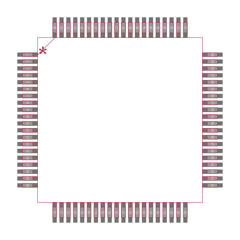 AFE4300PN封装焊盘图