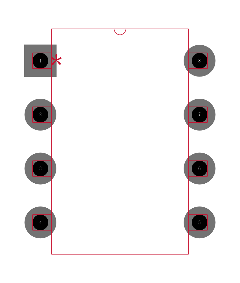 ALD2302APAL封装焊盘图