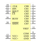 ADS7844N/1K引脚图