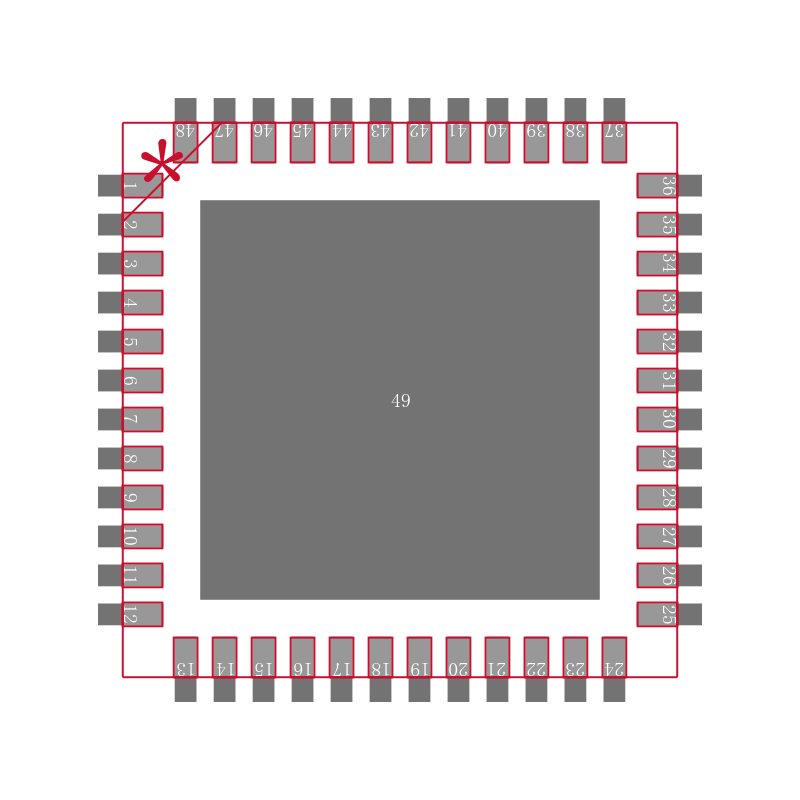 DS32ELX0421SQX/NOPB封装焊盘图
