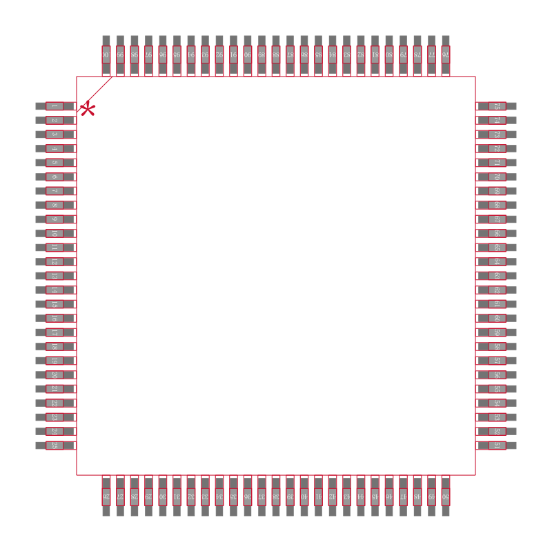 DS90CF388VJDX/NOPB封装焊盘图