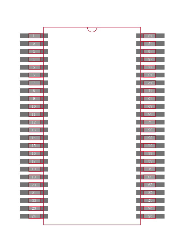 DS90CR213MTDX/NOPB封装焊盘图