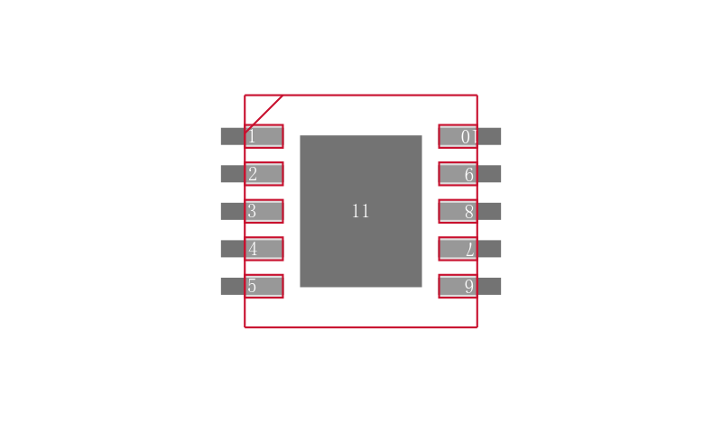 DAC084S085CISDX/NOPB封装焊盘图