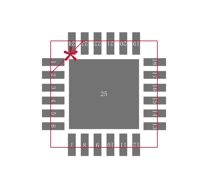 DAC6578SRGET封装焊盘图