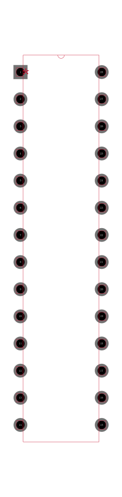 DAC712PG4封装焊盘图