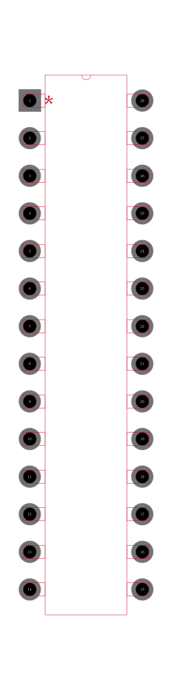 DAC715PKG4封装焊盘图