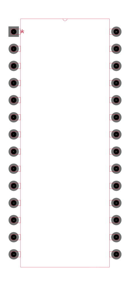 DAC725JP封装焊盘图