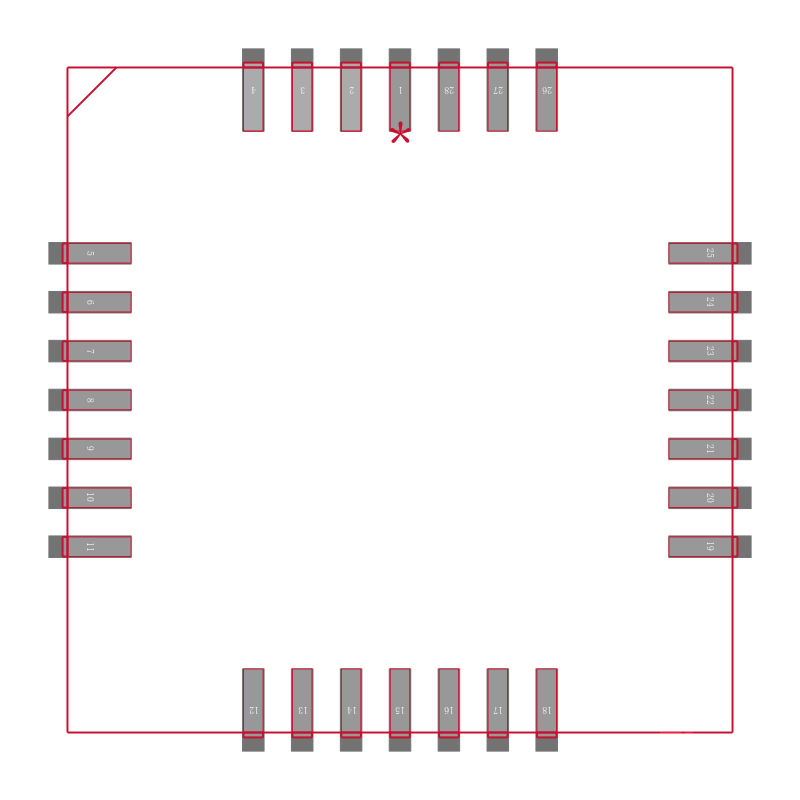 DAC8412FPC-REEL封装焊盘图