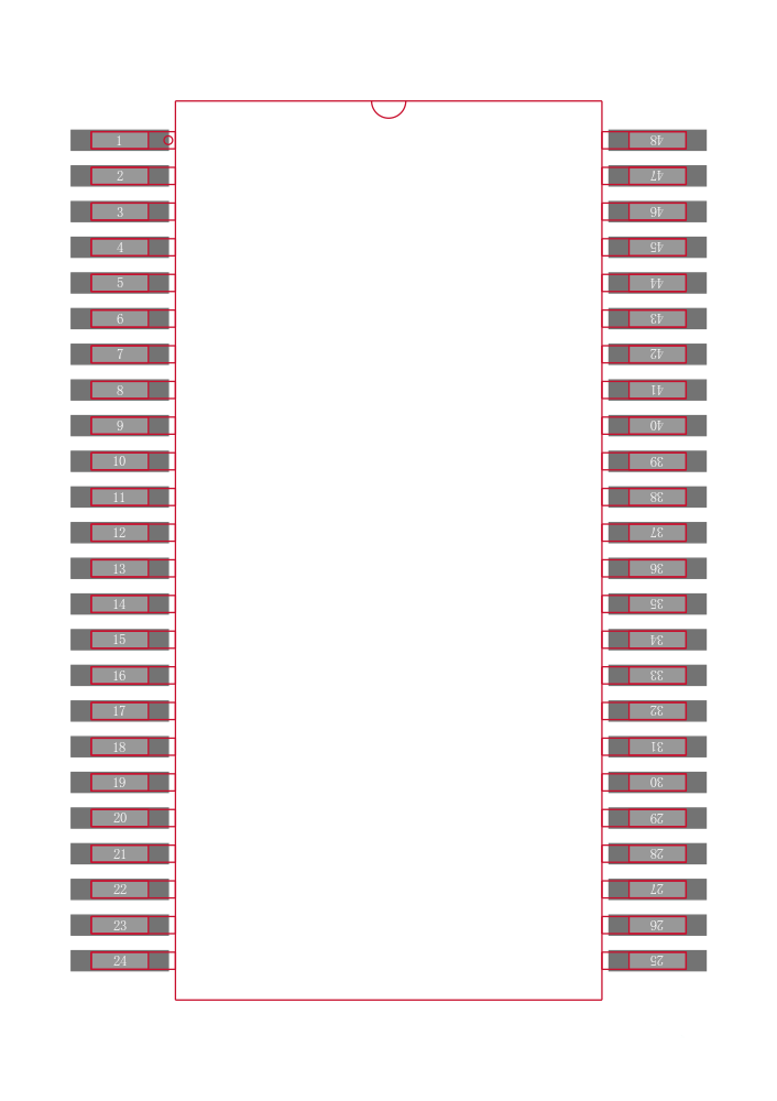 DS89C387TMEAX/NOPB封装焊盘图