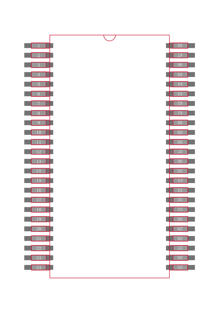 DS90CR213MTD/NOPB封装焊盘图
