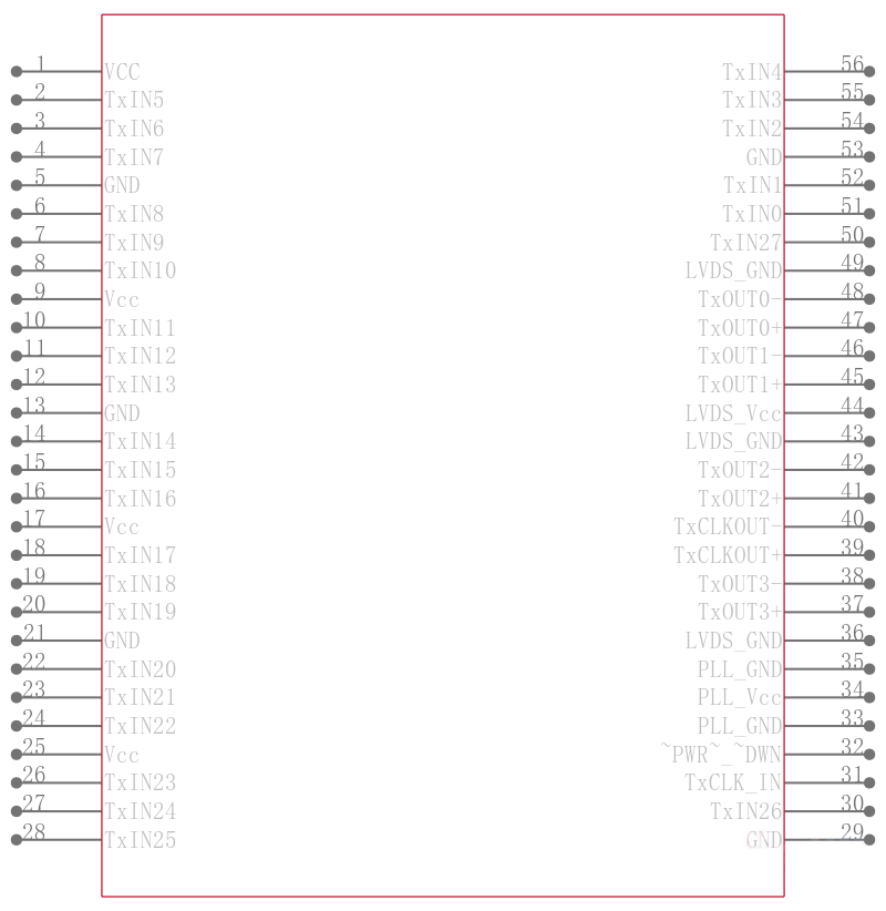 DS90CR283MTD/NOPB引脚图