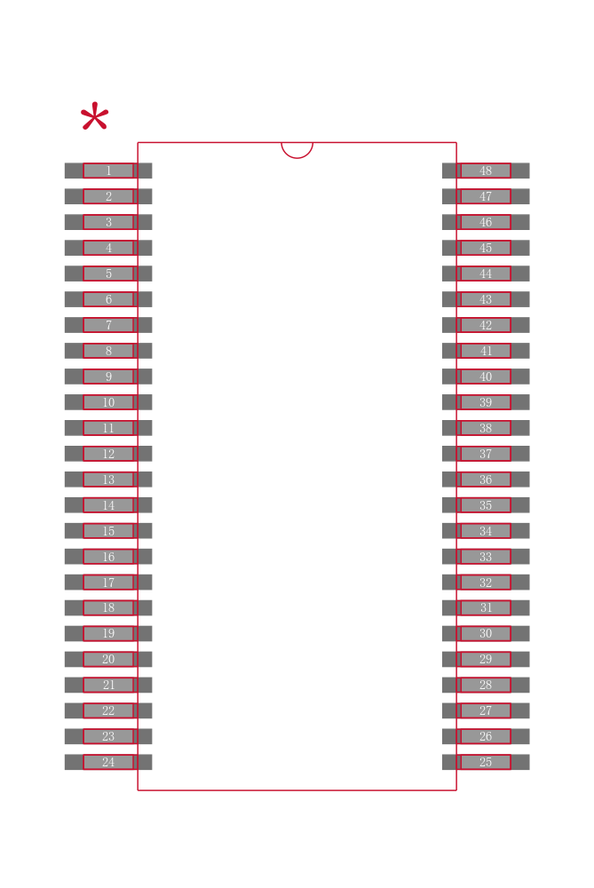 DRV8823DCA封装焊盘图