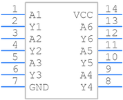 DM7404N引脚图