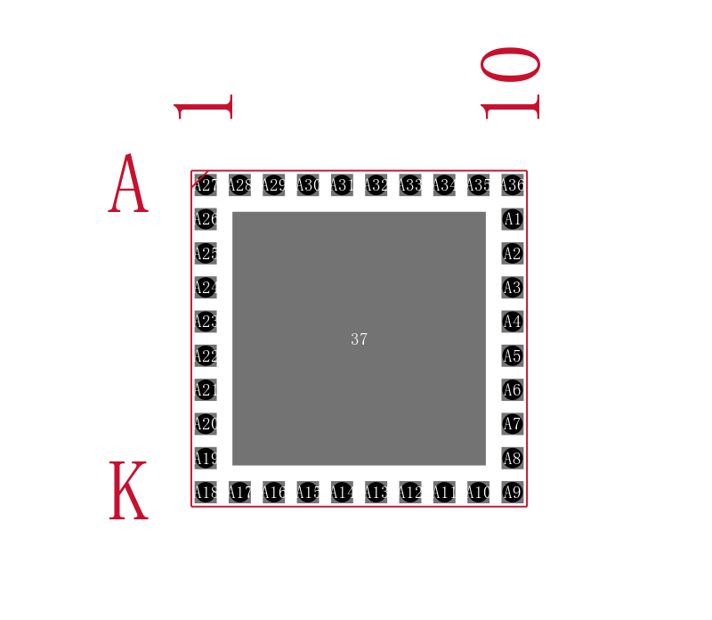 DSPIC33FJ09GS302-I/TL封装焊盘图