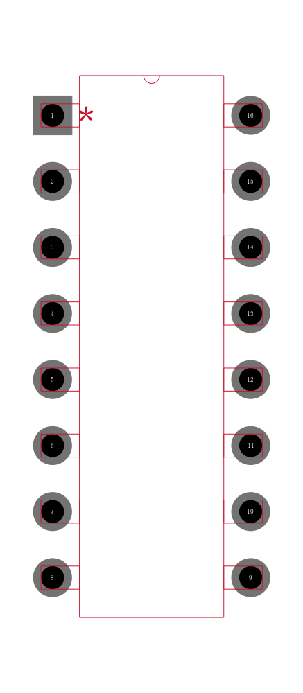 DS1236-10+封装焊盘图