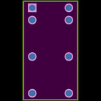DSP1-L2-DC6V-F封装焊盘图