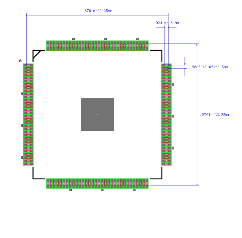 ADC08D500CIYB/NOPB封装图