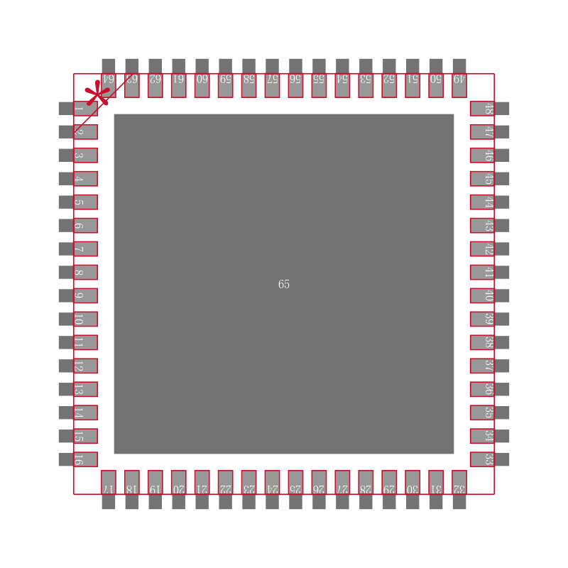 AD5391BCPZ-5封装焊盘图