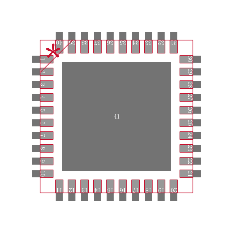 AD5422BCPZ-REEL封装焊盘图