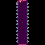 AD7547JNZ封装焊盘图