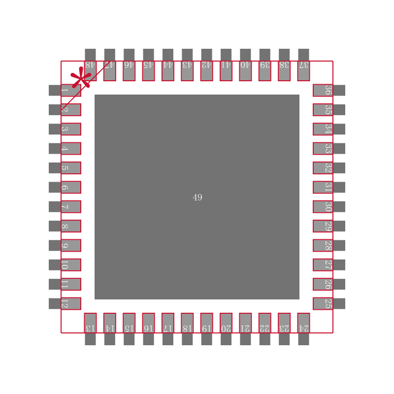 AD7650ACPZRL封装焊盘图