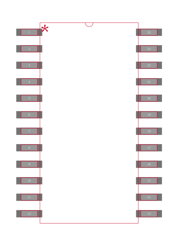 AD7714ARZ-5REEL封装焊盘图