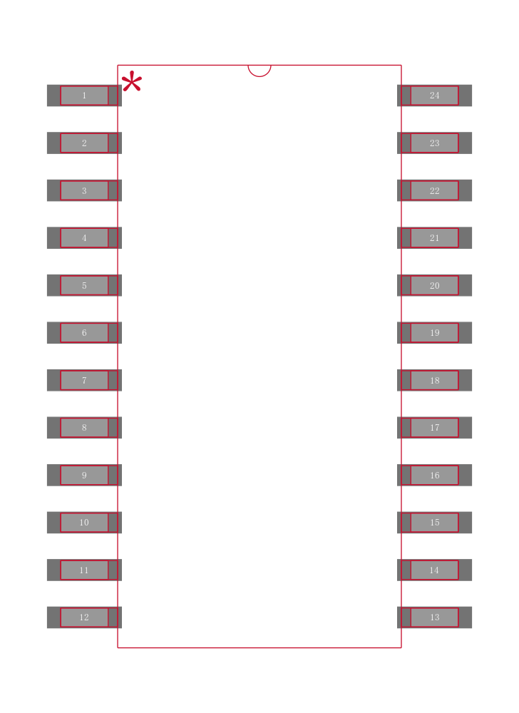 AD7847BR-REEL封装焊盘图