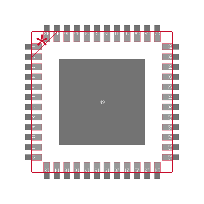 AD9233BCPZ-125封装焊盘图