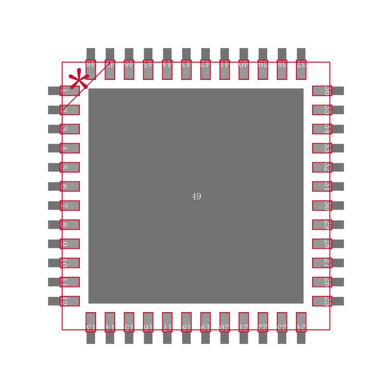 AD9253BCPZRL7-80封装焊盘图