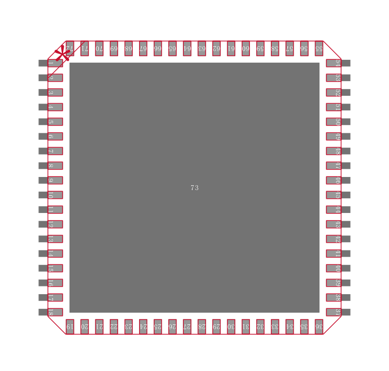 AD9467BCPZRL7-200封装焊盘图