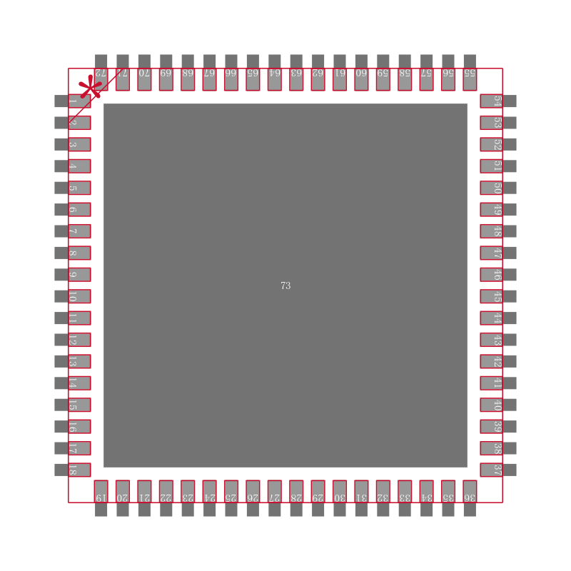 AD9639BCPZRL-210封装焊盘图
