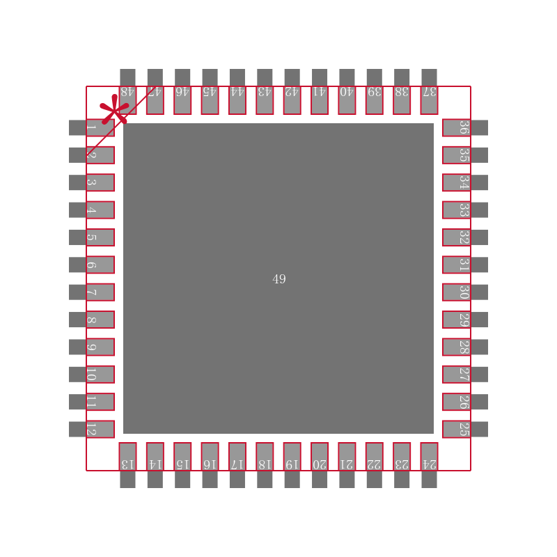AD9644BCPZRL7-155封装焊盘图
