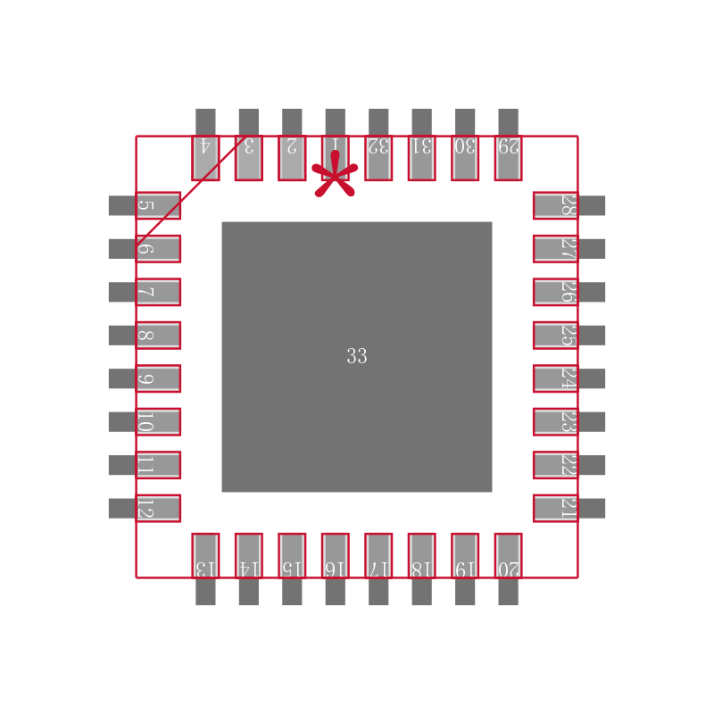 ADC12C105CISQX封装焊盘图