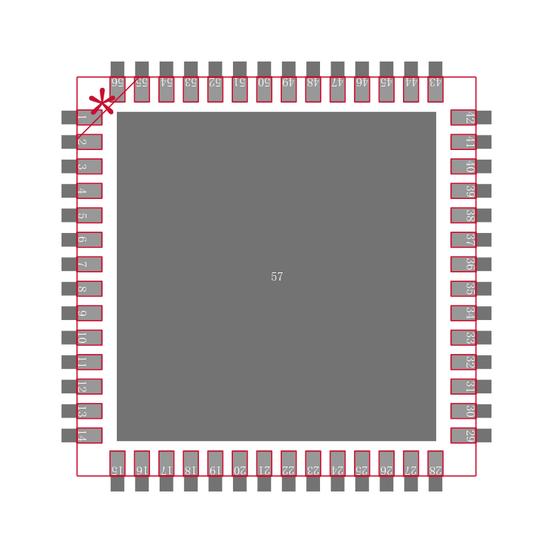 ADC3422IRTQT封装焊盘图