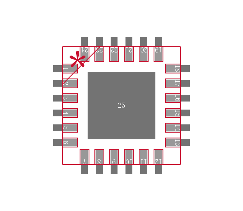 ADN2860ACPZ25-RL7封装焊盘图