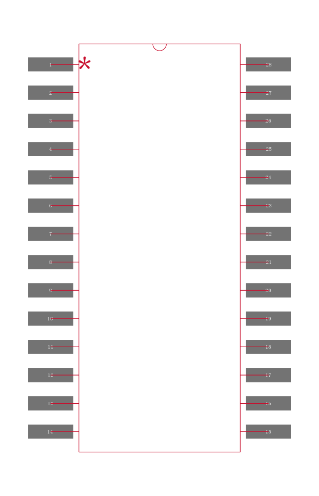 ADS7806UB封装焊盘图