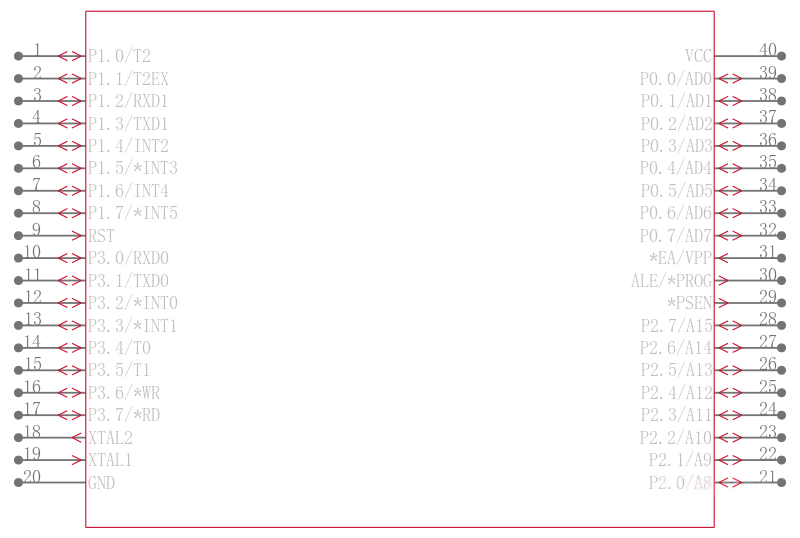 DS87C520-MNL+引脚图