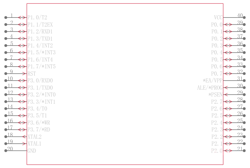DS89C450-MNG+引脚图