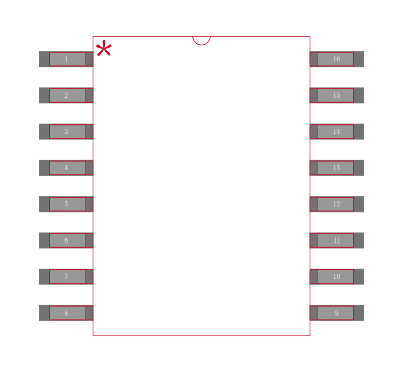 DS1801S/T&R封装焊盘图