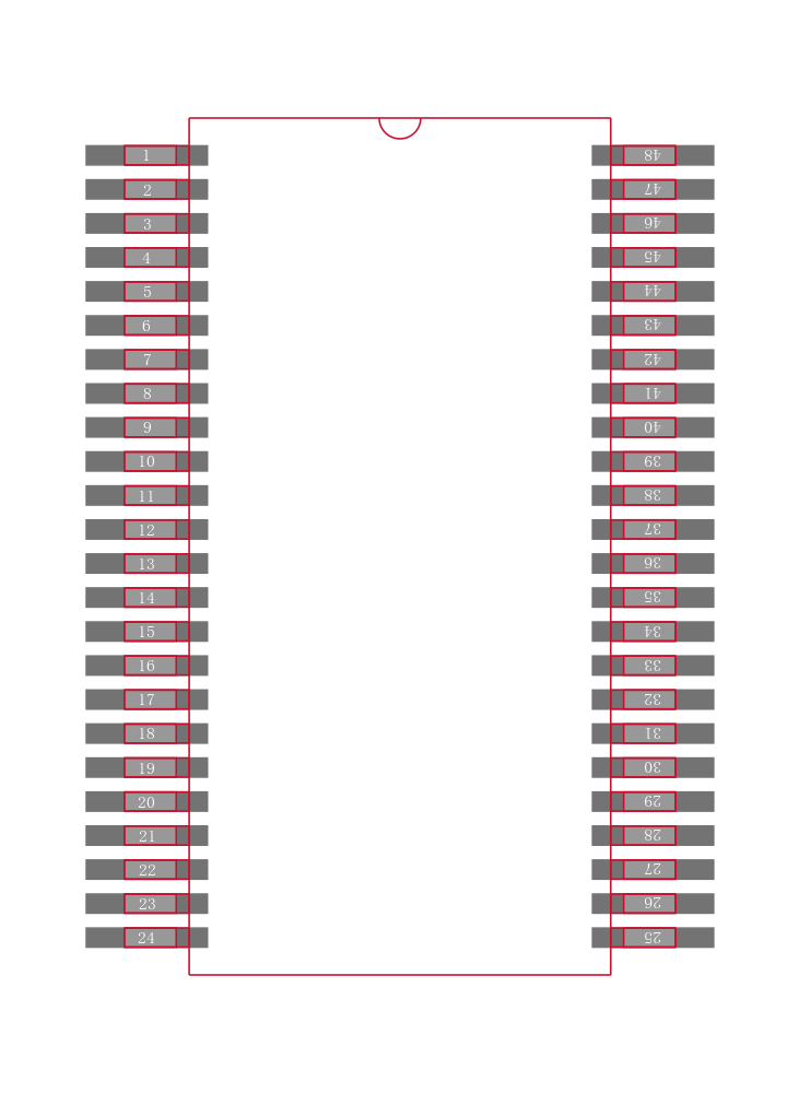 DS90CR214MTDX/NOPB封装焊盘图