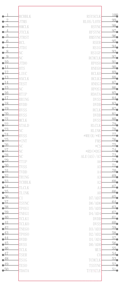 DS21354LC1+引脚图