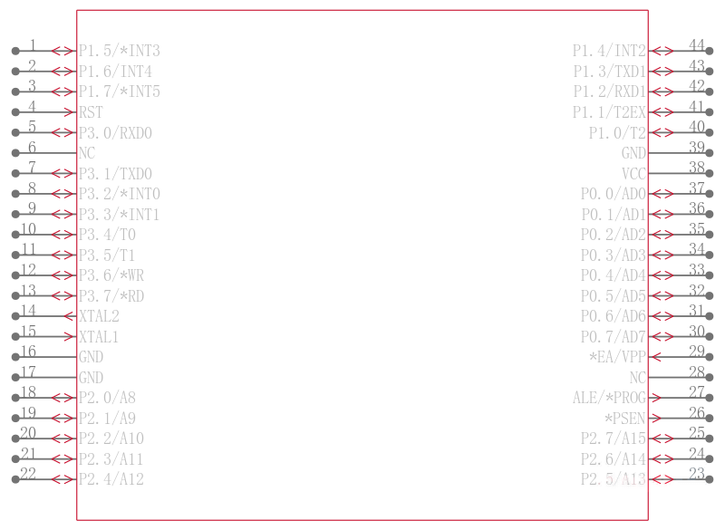 DS87C520-ECL引脚图