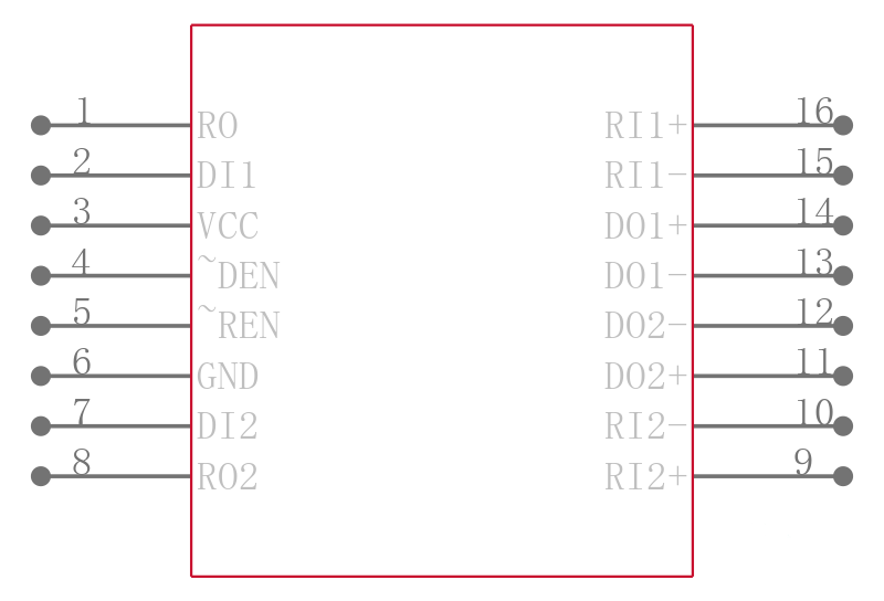 DS8923AMX引脚图