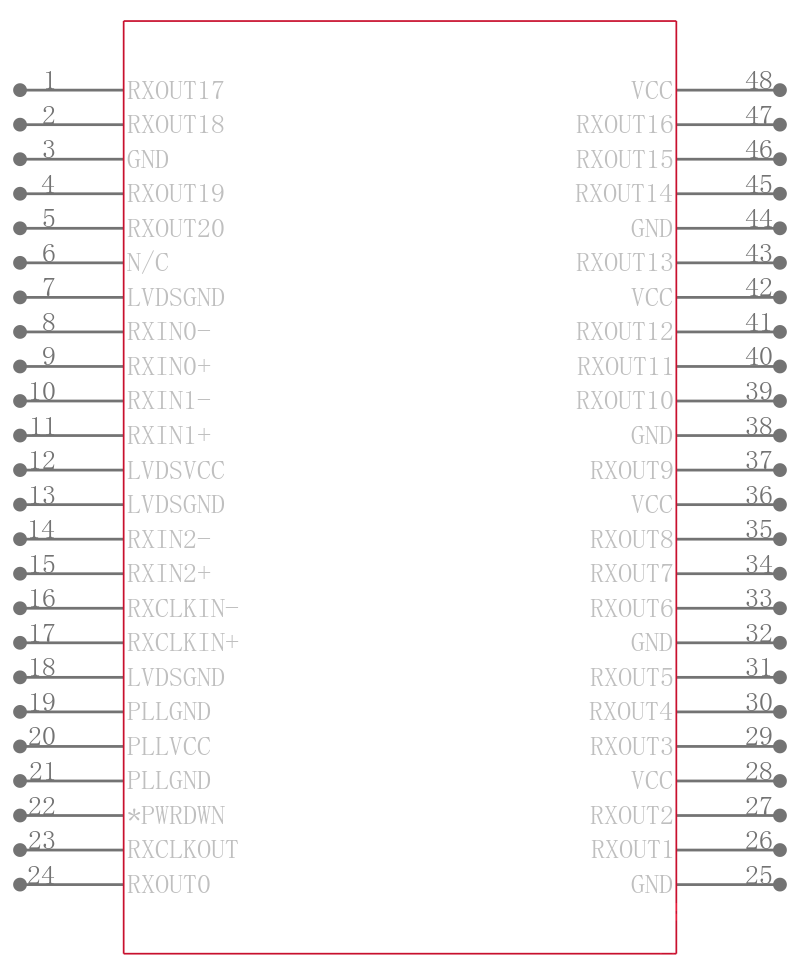 DS90CR562MTD引脚图