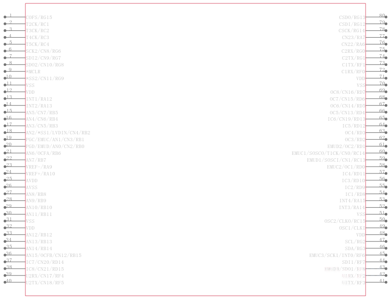 DSPIC30F5013T-30I/PTG引脚图