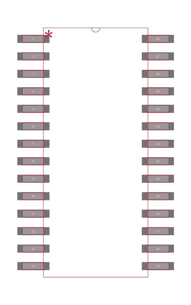 DDC112UK/1K封装焊盘图