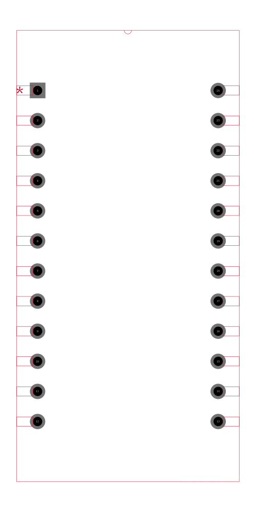 DS1742-100IND封装焊盘图