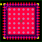 DSPIC33EP512GM604-I/ML封装焊盘图