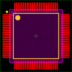 DSPIC33FJ256MC710-I/PT封装焊盘图