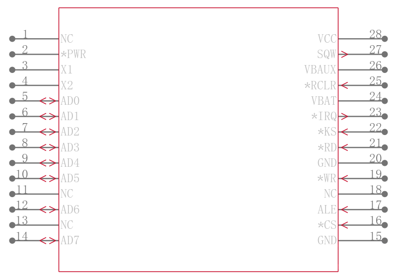 DS1685Q-5+引脚图